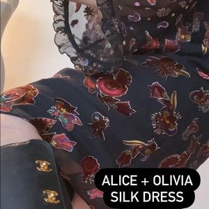 Alice + Olivia Silk Dress
